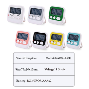 Mini Magnetic Digital Küchen timer Tasche Countdown Kühlschrank Magnet Alarm funktion LCD Square Kunststoff Elektronischer Typ - Product Image 3