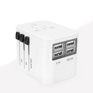 <strong>Mini</strong> Universal Travel <strong>Adaptor</strong> International Power Plug Euro <strong>to</strong> Uk <strong>Adaptor</strong> 3pin <strong>Usb</strong> Charger - Product Image 3