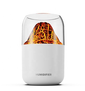 Desain Volcano mesin aromaterapi portabel, untuk rumah, kamar tidur, bahan plastik Pelembab dengan lampu - Product Image 5