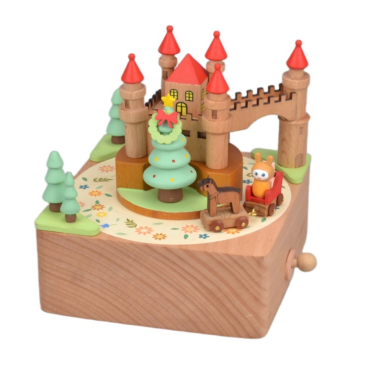 Natural Wood Color-Children castle