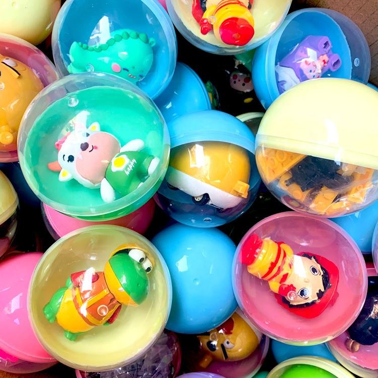 Cheap Vending Machine Mini Kid Toy Plastic 75mm Capsule Toy With Classic Child Toys 4
