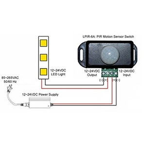 PIR-8 DC-Infrarot-Detektor-Lichtsc halter modul für LED-Streifen-Licht-Lampe 12V 24V 8A automatischer einstellbarer Bewegungs-Sensor-Schalter - Product Image 2