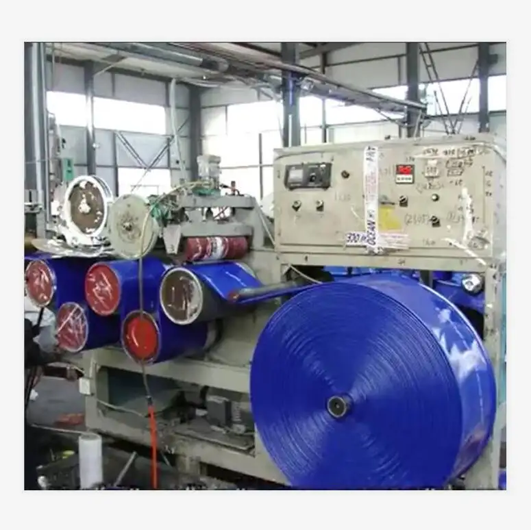 Máquina de manguera de PVC de China, máquina de producción completa de tubos planos de PVC