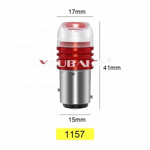 พลังงานสูง1156 1157 Bay15d ซัง Led รถสีแดงแฟลชกระพริบเบรคการสำรองข้อมูลย้อนกลับหยุดหลอดไฟ12โวลต์6วัตต์หลอดไฟ - Product Image 4