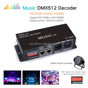 2024 nuevo producto Decodificador DMX RGB LED 3 canales 12A LED DMX512 Decodificador para RGB LED DMX decodificador DMX512 controlador DC12-24V
