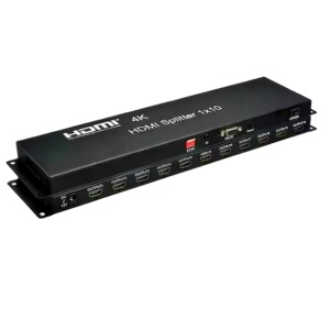 WODEXUN 1x16 para HDMI 2,0 V2.0 Splitter 4K HDMI2.0 HDCP2.2 Extensión IR RS232 Gestión EDID PVC para Monitor de micrófono [Negro] - Product Image 1