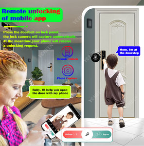 Impermeabile Tuya Wifi Smart serratura digitale della porta con Password della scheda di blocco senza fili per chiave Nfc Video Intercom sblocco remoto - Product Image 3