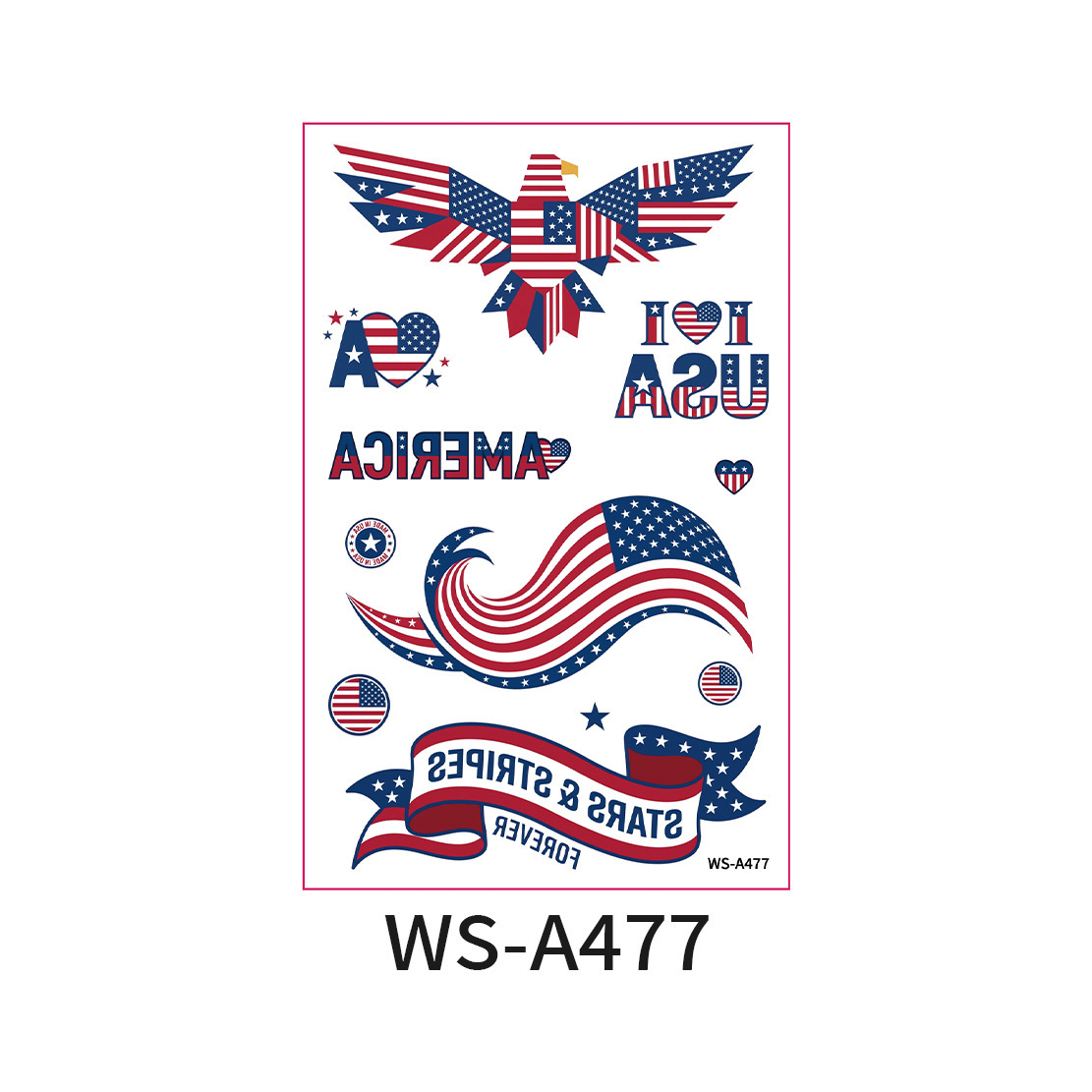 Bandiera americana ws-a477-12076mm