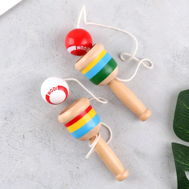 Heiße hölzerne spielzeuge kendama günstig benutzerdefinierte kendama spielzeug kinder hand auge koordination spielzeug