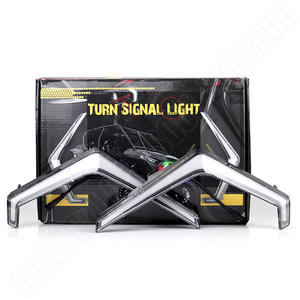 人気のPolaris RZR防水LEDターンシグナルライトホワイトアンバー付き12V DC PMMA Hino Sg 2005シグナルライト - Product Image 1