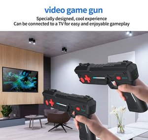 オリジナルM20 7インチハンドヘルドゲームコンソールデュアルワイヤレスコントローラー付きモーションセンシングガンWi-Fi大3D PSPゲーム用