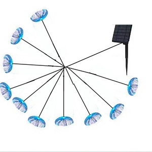 IP65 materiale acrilico lampada solare esterna meduse LED luce stringhe cortile atmosfera luminosa sferica illuminazione prato