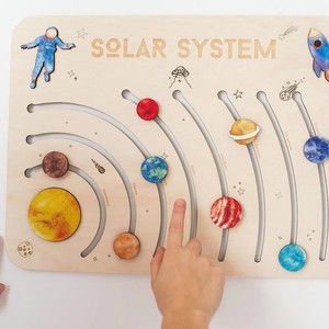 Factory Direct Multi-Layer Wooden Puzzle Early Learning Educational <strong>Toy</strong> Multi-Planets Solar System Children's Desktop <strong>Toy</strong> - Product Image 4