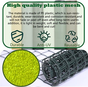 Hochwertiges 100% HDPE-Garten netz 50MM Kunststoff netz mit PVC-PE-Netz für Pflanzens chutz und langlebigen 50M Gartenzaun - Product Image 6