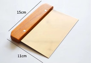 BỘT BỘT scraper thép không gỉ bột <span class=keywords><strong>Scratch</strong></span> Bảng gỗ xử lý Baking Pastry Board bánh <span class=keywords><strong>Pizza</strong></span> Cutter bánh mì Slicer - Product Image 5