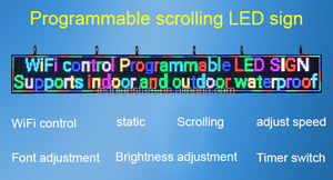 Programmabile a scorrimento Led messaggio in movimento segno singolo colore P10 RGB Display a Led segno esterno a matrice di punti Display a Led - Product Image 5