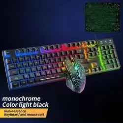 2024 Factory Direct Sale <strong>Computer</strong> T6 Gaming <strong>Keyboard</strong> Mouse <strong>Combos</strong> Mechanical <strong>Keyboard</strong> 108 Keys LED Light - Product Image 3