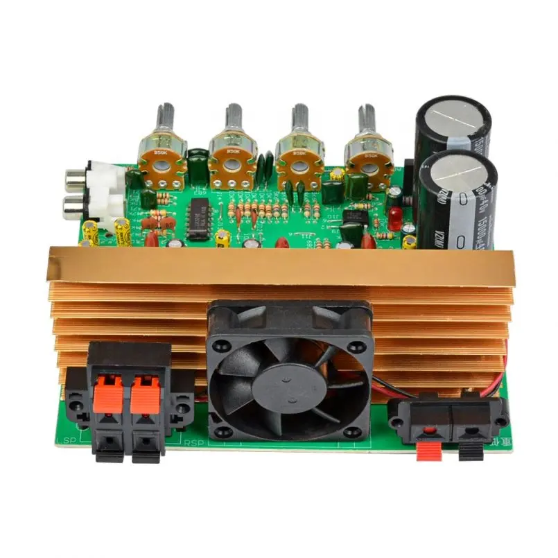 Placa amplificadora de áudio 2.1 canais 200w, placa de amplificador subwoofer de alta potência, dual AC18-24V