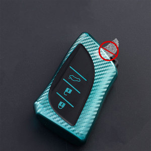 Karbon Fiber TPU araba Lexus NX UX LC için akıllı anahtar kılıf kapak kabuk Fob LX RX UX200 UX250H ES200 esfob LS500 LC500H koruyucu olduğunu - Product Image 3
