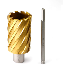 HSS TiN Coated 3/4&quot; <strong>Weldon</strong> Shank Cutting Depth 1-1/2 Annular Cutter Drill Bit - Product Image 6