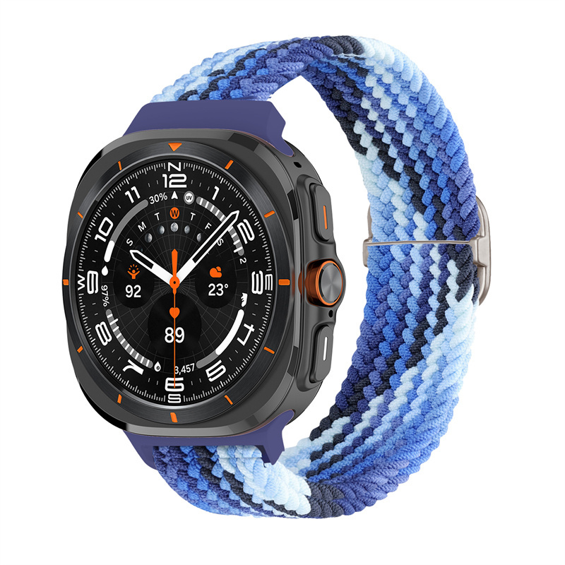 Colorful Blue-silver buckle