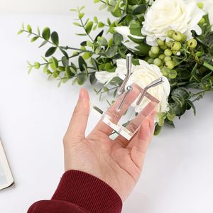 New Triều Bán buôn giá rẻ rõ ràng <span class=keywords><strong>Acrylic</strong></span> Pha lê Bóng Chủ Sphere hiển thị đứng với bạc Arms - Product Image 5