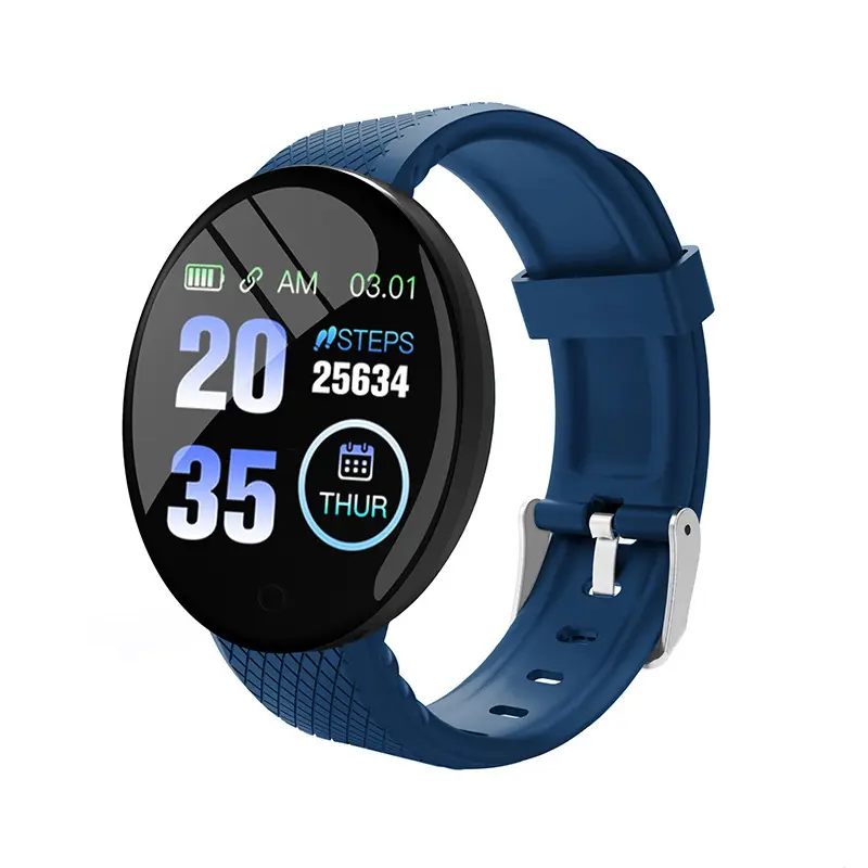 Jam tangan pintar Android D18, arloji cerdas 2021 kualitas tinggi dengan layar LCD HD untuk ponsel D18s
