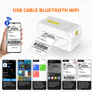 A318 Thermal Barcode Sticker Waybill <strong>Printer</strong> 3 Inch USB Cheap Multifield Shipping Label <strong>Printer</strong> - Product Image 6