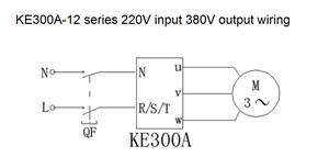 Entrada monofásica de 4KW y salida trifásica Inversor VFD de uso general Unidad de frecuencia de salida de 220V y 380V