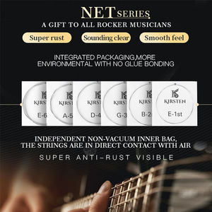 Source Factory Nano Film String Hermoso tono Hexangular Núcleo de acero Niquelado Cuerdas de guitarra eléctrica Cuerda - Product Image 5