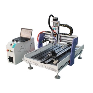 新台式CNC路由器6090 6012带旋转附件木材雕刻机 - Product Image 1
