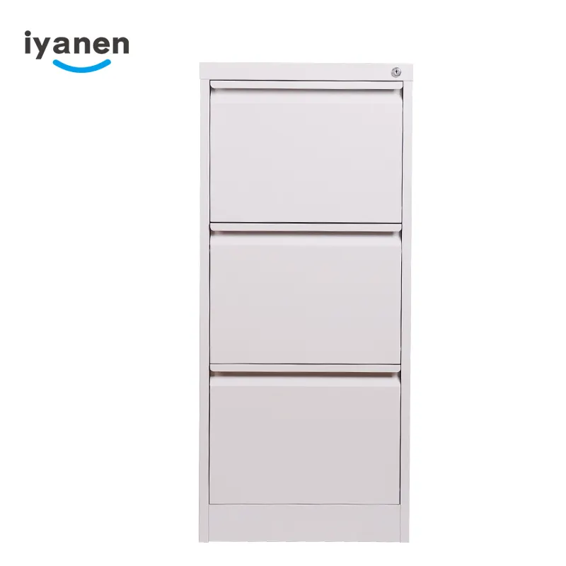 Most popular cheap storage shallow depth A4 file office metal 3 drawer vertical plan filing cabinet