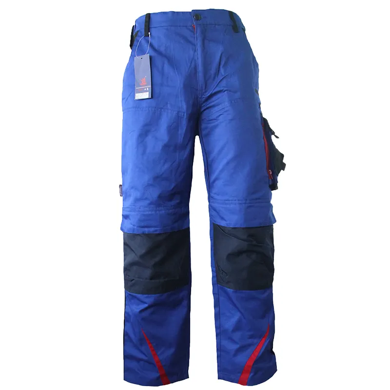 Men's Work Trousers Cordura Knee Pads Pants with Multi-pocket Casual TWILL Fabric Woven Waterproof Pants Overalls PU Coated