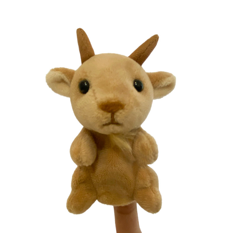 Marioneta de dedo de cabra de la selva de 9 cm