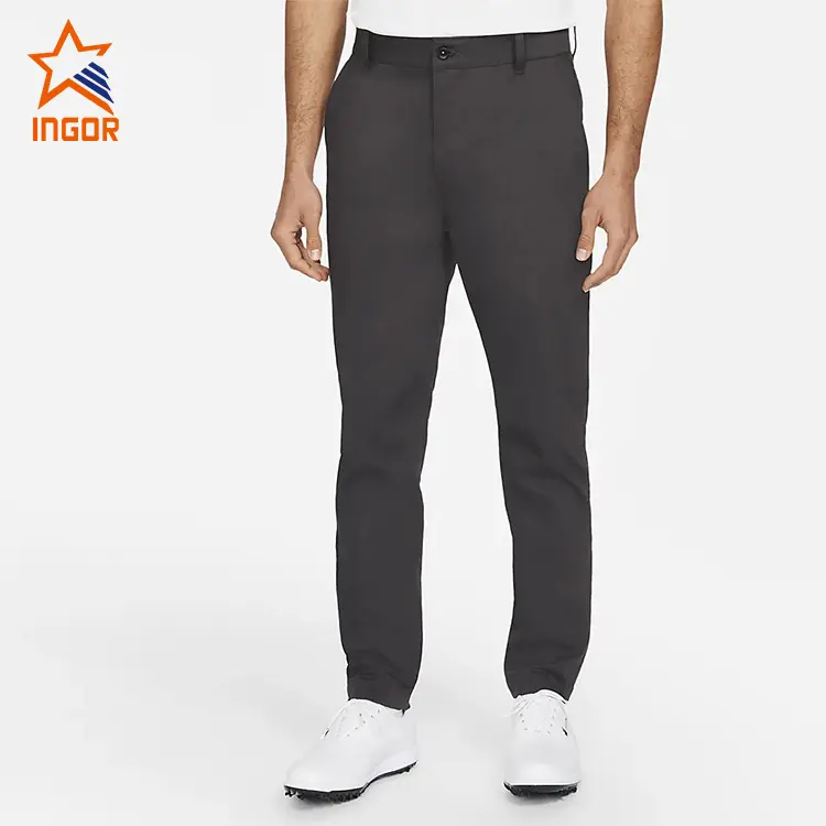 Уличные плотные мужские быстросохнущие легкие повседневные брюки Ingor, Классические облегающие Стрейчевые брюки для гольфа с карманами