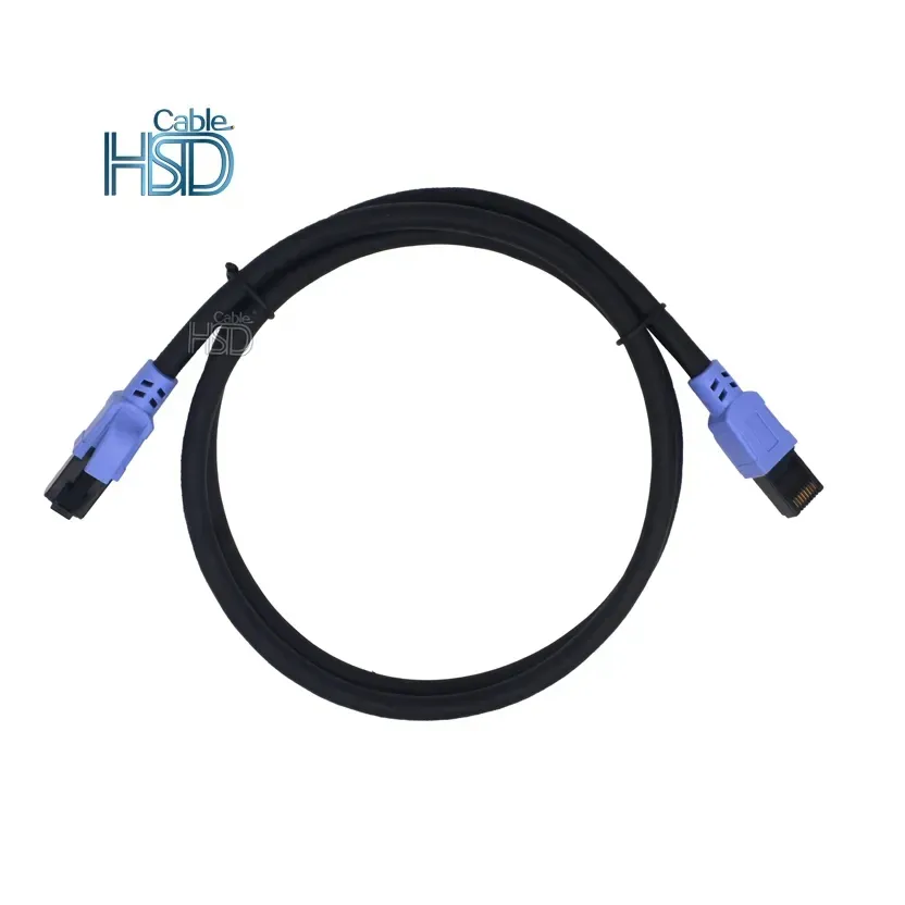 Açık Lan yama kablosu kablosu Cat8 U/Ftp Sstp Pvc ceket Ethernet ağ kablosu