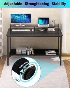 Computadoras de escritorio personalizadas Estilo industrial en forma de L Mesa de computadora Escritorio de computadora Unsloshing Escritorio de computadora Altura ajustable - Product Image 2
