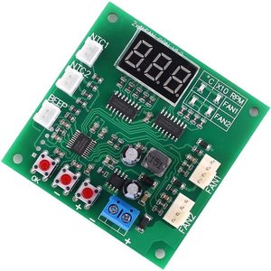 PWMドライバーモジュール、DC 12V 24V 48V2チャンネル4線式ファン温度コントローラースピードガバナーディスプレイモジュール (PCファン/アラーム用) - Product Image 6
