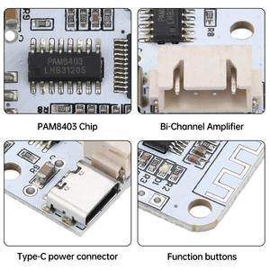 Mini amplificatore di potenza Bluetooth modulo DC 5V 3W + 3W scheda amplificatore di potenza PAM8403 Chip BT5.0 4pin di uscita