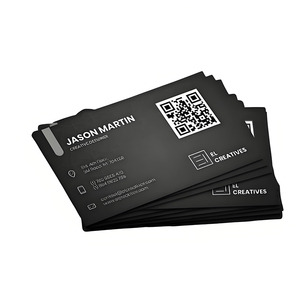 Пользовательские QR-код визитная карточка печать бумага с покрытием тиснение дизайн карты логотип компании на визитной карточке - Product Image 4