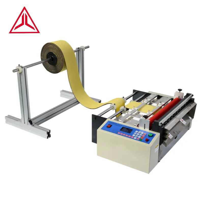 Mesin Pemotong Label PVC Elektrik, Mesin Pemotong Katun Filter Otomatis dengan Perekat untuk Memotong Label Mata