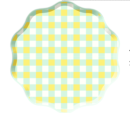 Assiette en carton de 8,5 pouces