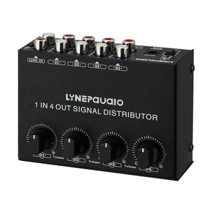 1-in-4-out Stereo uudio mmplifier MP igignal iistributor 1 hanhannel nnput 4 Channets ututput utA face nterface - Product Image 2