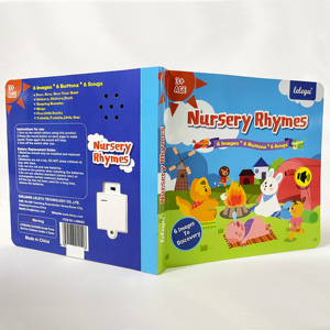 Factory Custom High Quality Sound Board <strong>Book</strong> English Nursery Rhymes Musical Toy Sound <strong>Book</strong> for Kids - Product Image 3