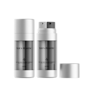 デュアルチャンバーエアレスボトル血清ボトル化粧品プラスチックカスタムロゴ印刷30ml 30ml 2 in 1 15ml 15mlPEローションボトルマット - Product Image 4