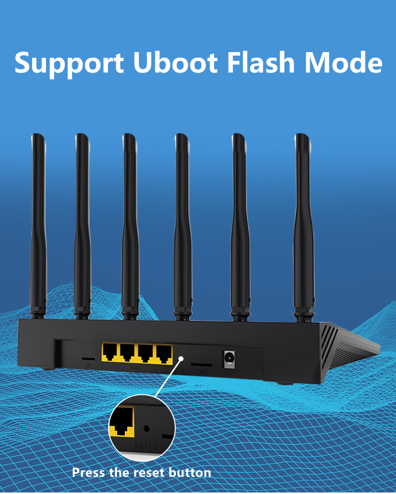 AX1800 Gigabit Mesh Dual Band LTE Router IPQ6000 5G Sim Card Wireless