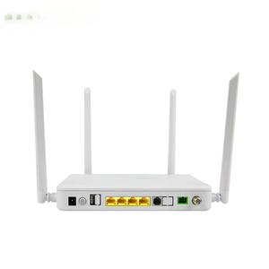 Fabrika kaynağı XPON ONU Dual band Gpon 1ge + 3fe + 2.4G/5G fabrika fiyat ile GPON ONU ftth ftth fiber optik ağ terminali - Product Image 1