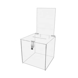 Hộp Gợi Ý Quyên Góp Từ Thiện Bằng Acrylic Trong Suốt Thiết Kế Tùy Chỉnh Phổ Biến - Product Image 1