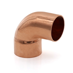 Pabrik penjualan langsung 90 derajat Tembaga siku pipa fitting satu sisi ekspansi tebal dinding tembaga siku untuk Havc dan pipa - Product Image 3