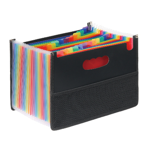 Переносной органайзер для документов с 24 карманами, А4/письмо, аккордеон, портативные папки для счетов/чеков, A-Z алфавитные вкладки, Сетчатая Сумка для хранения - Product Image 1